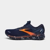 Brooks Men's Ghost 14 Camo Running Sneakers From Finish Line In Navy