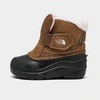 The North Face Babies'  Inc Girls' Toddler Alpenglow Ii Winter Boots In Pinecone Brown/peach Pink