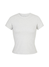 Skims Stretch Cotton Jersey T-shirt In Grey