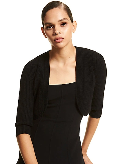 Michael Kors Cashmere Shrug In Black