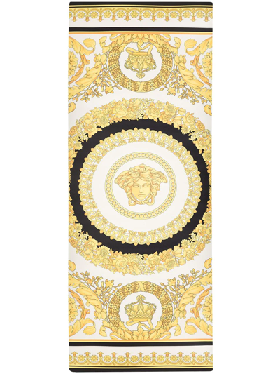 Versace I Love Baroque-print Yoga Mat In White