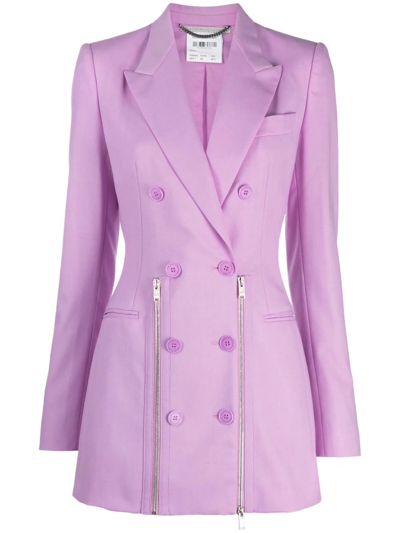 Stella Mccartney Double-breasted Blazer In Violett