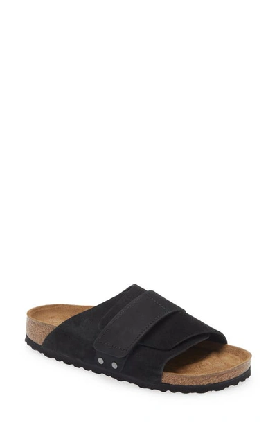 Birkenstock Kyoto Open-toe Suede Sandals In Black