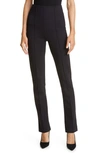 Hugo Boss Eysa High Waist Zip Cuff Trousers In Black