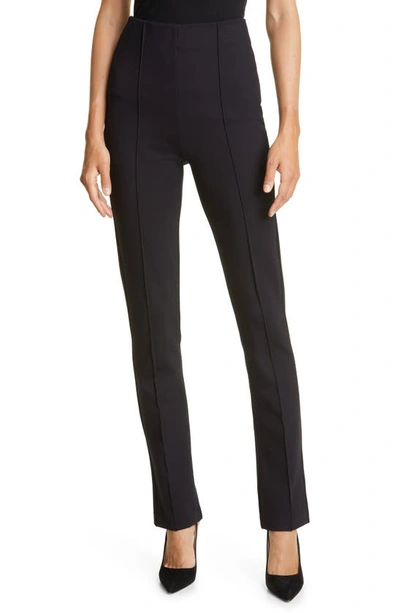Hugo Boss Eysa High Waist Zip Cuff Trousers In Black