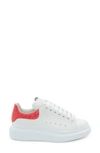 Alexander Mcqueen Platform Sneaker In White/ Coral