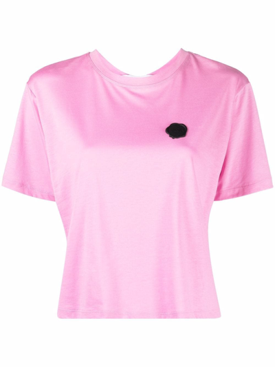 Viktor & Rolf Couture Bow Crop Top In Rosa