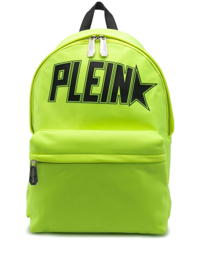 Philipp Plein Logo-print Backpack In Gelb
