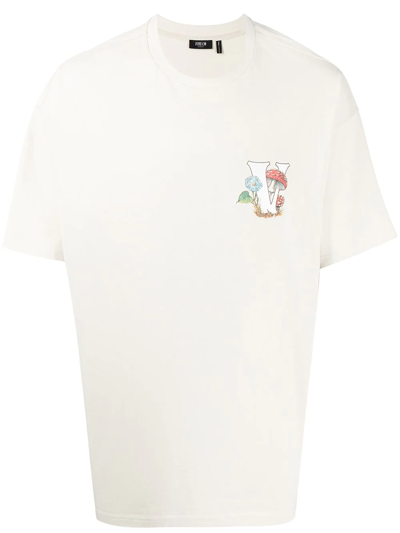 Five Cm Graphic-print Short-sleeve T-shirt In Neutrals