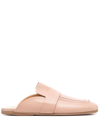 Marsèll Square-toe Slip-on Loafers In Nude