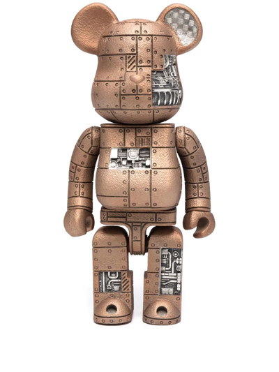 Medicom Toy X Royal Selangor Be@rbrick Steampunk 400% Figure In Braun