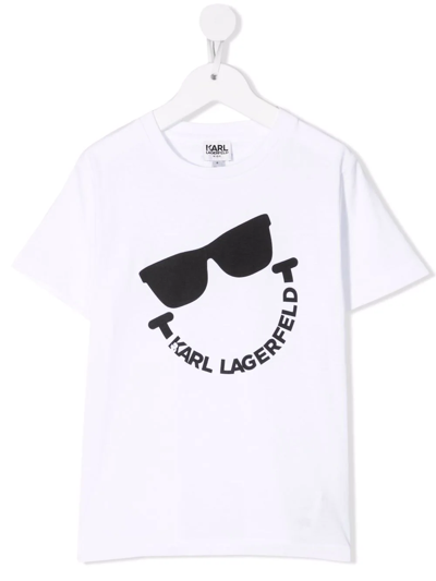 KARL LAGERFELD LOGO-PRINT ORGANIC COTTON T-SHIRT 