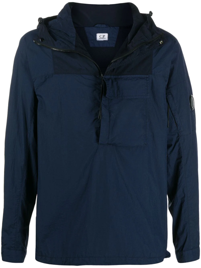 C.p. Company Hooded Sport Jacket In Blue