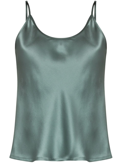 La Perla Slip Camisole Top In Green