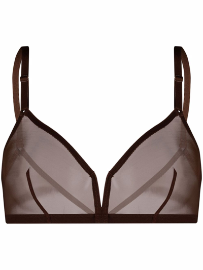 Eres Providence Triangle Bra In Brown