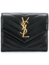 Saint Laurent Monogramme Quilted Textured-leather Wallet