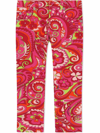 Dolce & Gabbana Floral Paisley-print Trousers In Pink