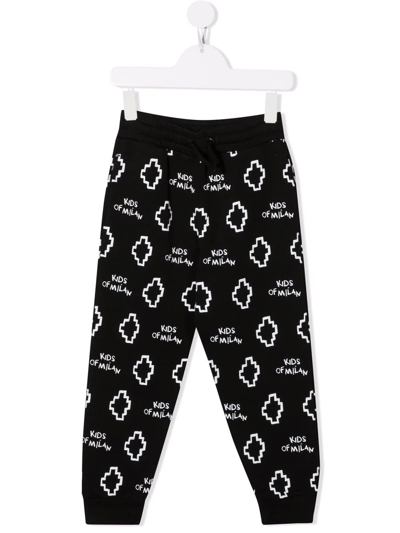 Marcelo Burlon County Of Milan Kids' Little Boy's & Boy's Logo Cargo Sweatpants In Black