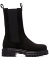 Scarosso Naomi Suede Boots In Black