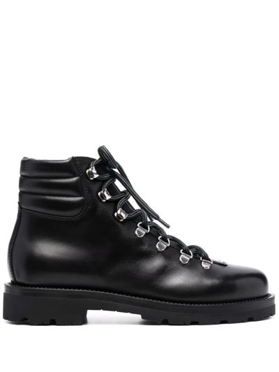 Scarosso Catherine Leather Boots In Black