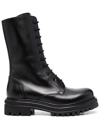 Scarosso Cara Lace-up Boots In Black