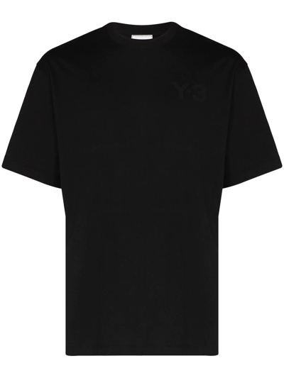 Y-3 Tonal Logo T-shirt In Black