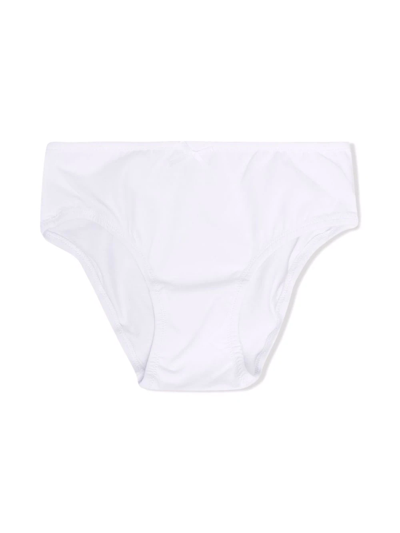 Story Loris Teen Bow-detail Underwear In White
