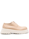 Marsèll Lace-up Leather Shoes In Beige