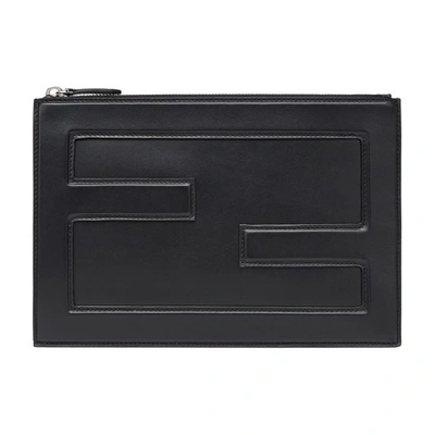 Fendi 'baguette Big' Clutch Bag In Black