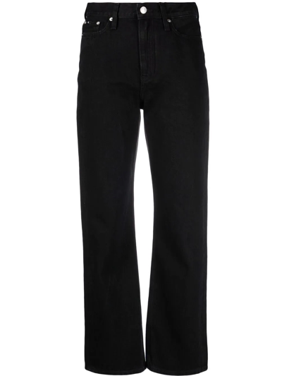 Calvin Klein Jeans Est.1978 High-waisted Straight Leg Jeans In Black