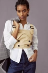Eva Franco Trench Buttoned Blouse In White