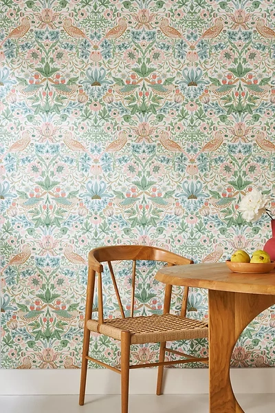 Morris & Co. Strawberry Thief Wallpaper In Assorted