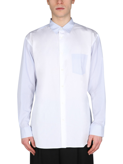 Comme Des Garçons Shirt Chest-pocket Button-up Shirt In White