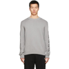 Off-white Grey Cotton Blend Diag Outline Sweater