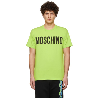 Moschino Green Logo Print T-shirt