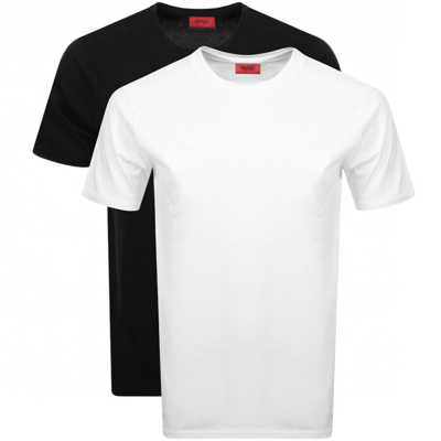 Hugo Double Pack Crew Neck T Shirt In White