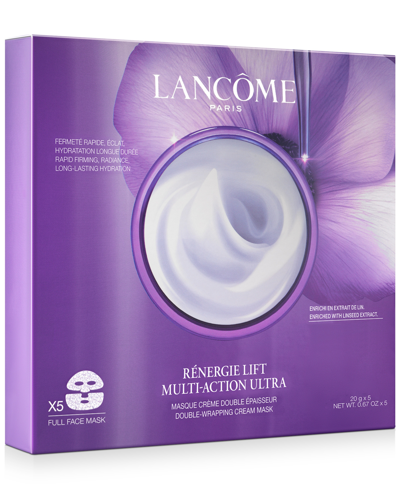 LANCÔME RENERGIE LIFT MULTI-ACTION ULTRA DOUBLE-WRAPPING CREAM FACE MASK, 5-PK.