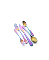 Cambridge Silversmiths Rhiannon Rainbow Mirror 20-piece Flatware Set, Service For 4 In Rainbow