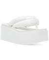 Steve Madden Women's Billion Platform Wedge Sandals In White
