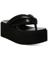 Steve Madden Women's Billion Platform Wedge Sandals In Black