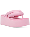 Steve Madden Women's Billion Platform Wedge Sandals In Pink
