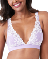 Wacoal Embrace Lace Convertible Plunge Soft Cup Wireless Bra In Rhapsody/white Alyssum