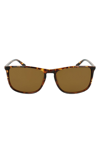 Cole Haan 56mm Square Sunglasses In Tort