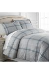 Southshore Fine Linens Premium Quality Vilano Springs Comforter Set In Plaid Grey