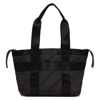 GANNI BLACK QUILTED RECYCLED TOTE
