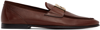 DOLCE & GABBANA BROWN LEATHER LOAFERS