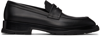 ALEXANDER MCQUEEN BLACK SWILLY LOAFERS