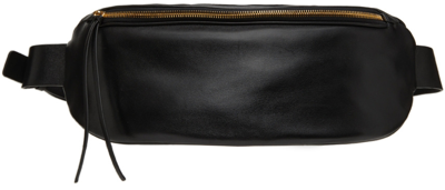 Jil Sander Black Medium Moon Belt Pouch In 001 Black