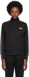 Golden Goose Deluxe Brand High-collar Sweatshirt With Star Detailing And Zipper In 80203 Black/ White