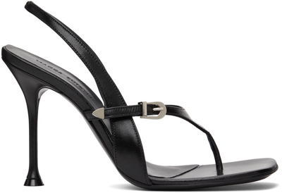 Magda Butrym Slingback Leather Heeled Sandals In Black